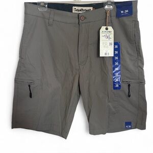 NWT Men’s Tailor Vintage Gray Airotec cargo shorts size 36